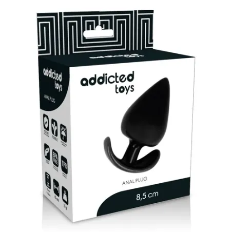 Addicted Toys anal plug silicone double density realistic flesh pink 8.5 cm conical shape