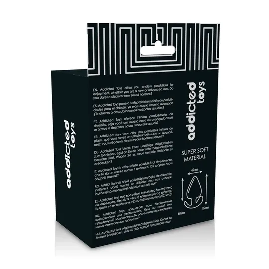 Addicted Toys Analplug Silikon Doppeldichte realistisch hautfarben 8,5 cm konische Form