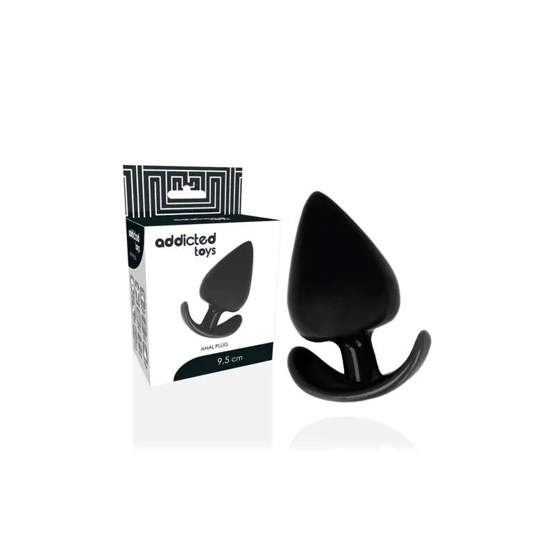 Tapón anal Addicted Toys 9.5 cm silicona doble densidad color piel forma cónica