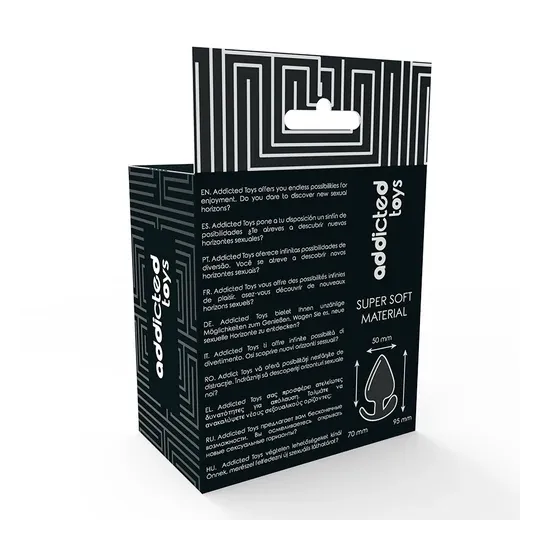 Addicted Toys Analplug 9,5 cm Silikon Doppeldichte hautfarben konische Form