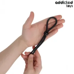 Cuerda peneana de silicona Addicted Toys con bucle - control ajustable y estimulación