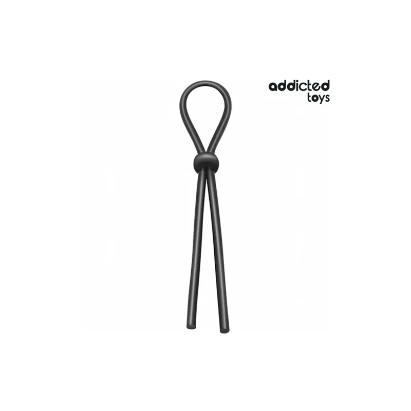 Corda peniena in silicone Addicted Toys con anello - controllo regolabile e stimolazione