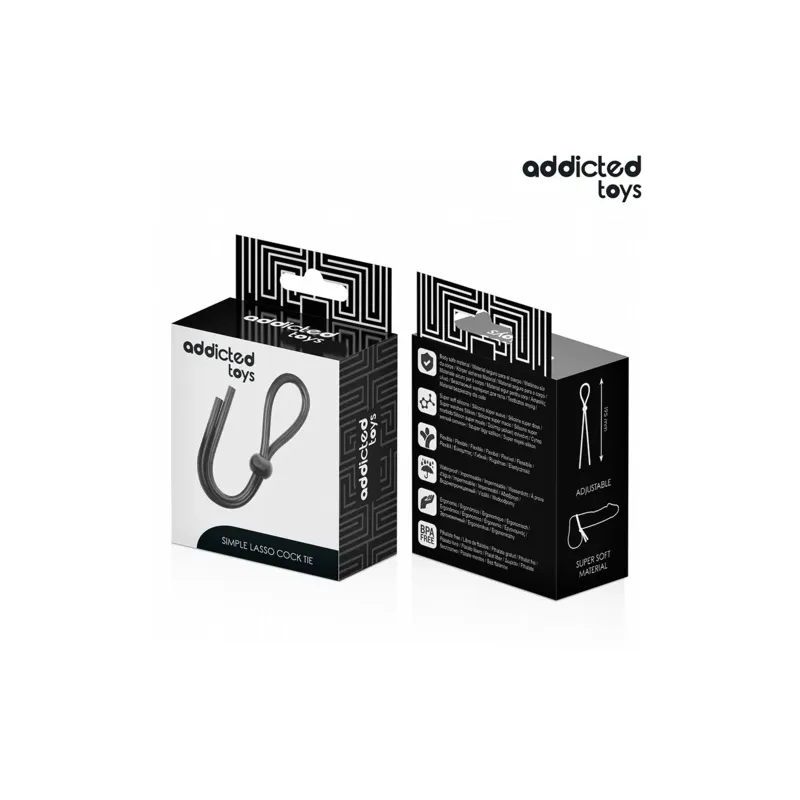 Cuerda peneana de silicona Addicted Toys con bucle - control ajustable y estimulación