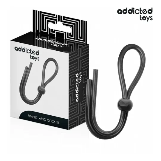Corde pénis en silicone Addicted Toys à boucle - contrôle ajustable et stimulation érectile