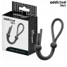 Double loop silicone cock ring black Addicted Toys - Precise control