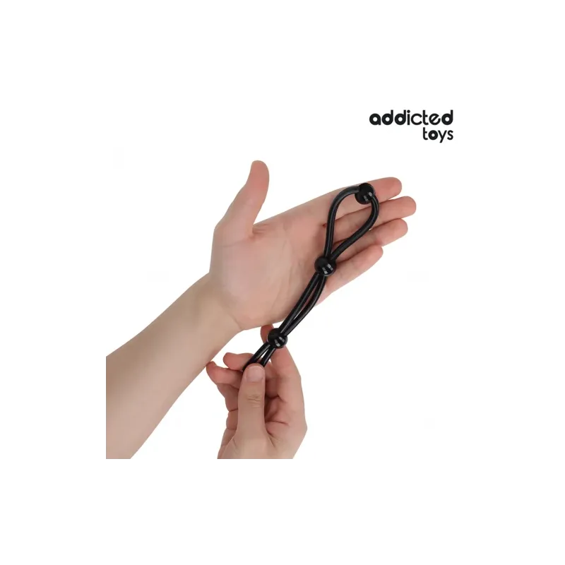 Cuerda pene silicona triple bucle Addicted Toys - Estimulación intensa, control firme, juguete sexual masculino.
