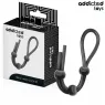 Corda pene silicone triplo anello Addicted Toys - Stimolazione intensa, controllo saldo per erezioni prolungate.