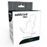 Dilatateur anal transparent Addicted Toys double anneau (3,5 cm et 8 cm) tube creux TPE imperméable