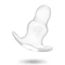 Dilatateur anal transparent Addicted Toys double anneau (3,5 cm et 8 cm) tube creux TPE imperméable