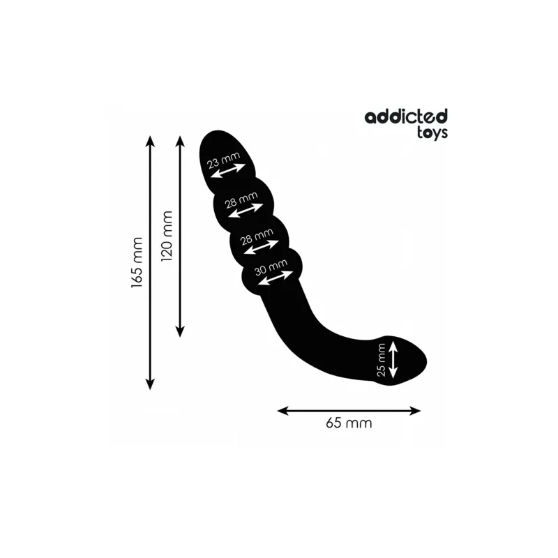 ADDICTED TOYS masajeador doble silicona 4 bolas progresivas 16,5 cm - vista frontal" }, { "fr": "ADDICTED TOYS billes progressiv