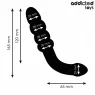 ADDICTED TOYS massaggiatore doppio silicone 4 perle progressive 16,5 cm - vista frontale