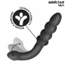 ADDICTED TOYS Doppel-Massagegerät Silikon 4 Progressive Perlen 16,5 cm - Vorderansicht
