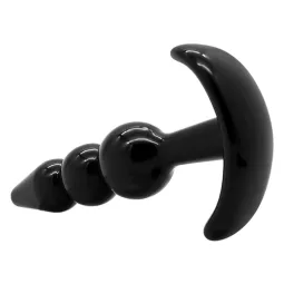 Set 4 plugs anaux Addicted Toys progression - kit anal noir TPE pour débutant