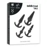 Addicted Toys Analplug Set 4-teilig progressiv - schwarz TPE Anfänger