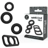 Juego de 4 anillos de pene Addicted Toys de silicona suave, tallas progresivas." }, { "fr": "Anneau pénien Addicted Toys en sili