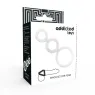 Lote de 3 anillos para pene transparentes de silicona ADDICTED TOYS, tallas 50, 32, 28 mm para retrasar la eyaculación.