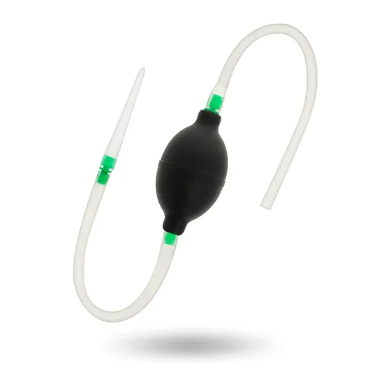 Black TPR enema kit hypoallergenic travel ADDICTED TOYS full view