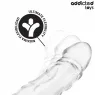 Extension de pénis transparente Addicted Toys 27 cm vue principale – manchon allongeur hypoallergénique