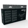 Dildo doppio senza imbracatura Addicted Toys nero – vista d'insieme con due estremità di diverse dimensioni per coppie