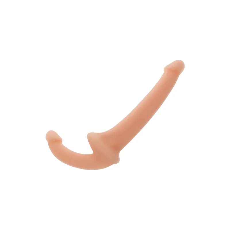 Addicted Toys strap-free dildo double pleasure G-spot stimulation, flesh color, curved probe