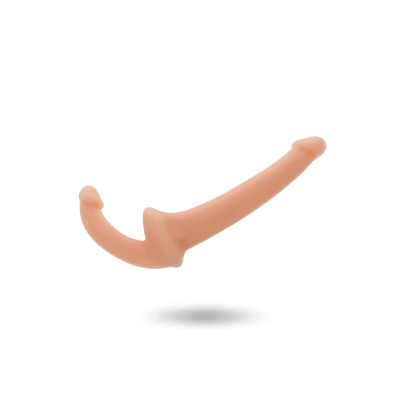 Addicted Toys dildo senza imbracatura doppio piacere stimolazione punto G, colore pelle, sonda curva
