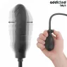 Godemichet gonflable Addicted Toys modèle 3 – Silicone ajustable, vue avant inflation