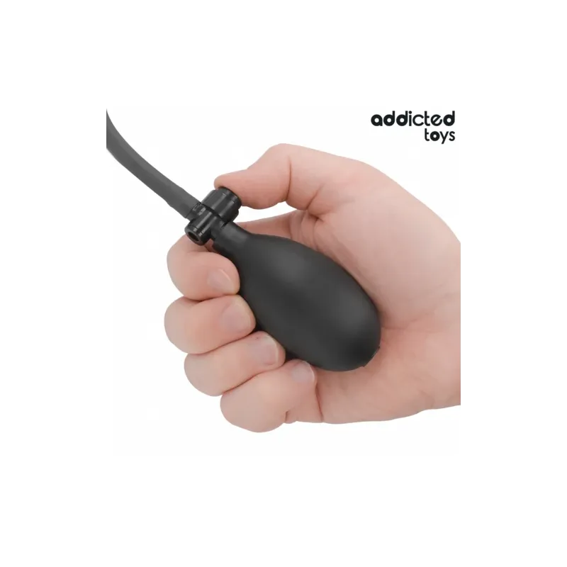 Dildo gonfiabile Addicted Toys modello 3 – Silicone regolabile, vista anteriore gonfiato
