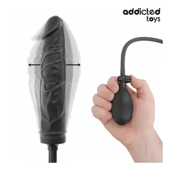 Addicted Toys aufblasbarer Silikon-Dildo Modell 4 - Verstellbares Sexspielzeug für individuelles Vergnügen