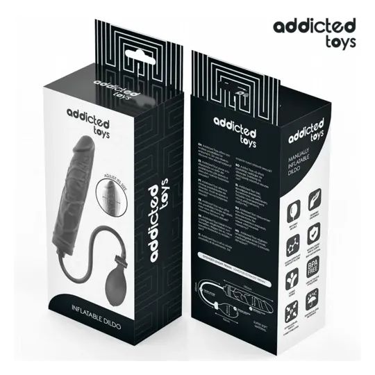 Addicted Toys aufblasbarer Silikon-Dildo Modell 4 - Verstellbares Sexspielzeug für individuelles Vergnügen