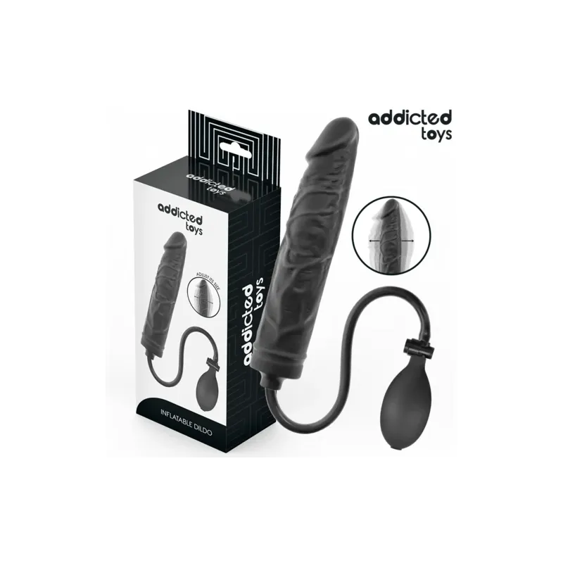 Addicted Toys aufblasbarer Silikon-Dildo Modell 4 - Verstellbares Sexspielzeug für individuelles Vergnügen