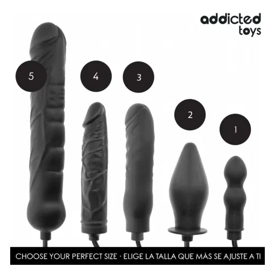 Addicted Toys dildo gonfiabile in silicone modello 4 - Giocattolo sessuale regolabile per piacere personalizzato
