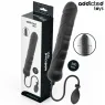 XL inflatable dildo Addicted Toys model 5 front view soft silicone adjustable for P-spot stimulation