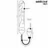 Dildo gonfiabile XL Addicted Toys modello 5 vista frontale silicone morbido regolabile per stimolazione punto P