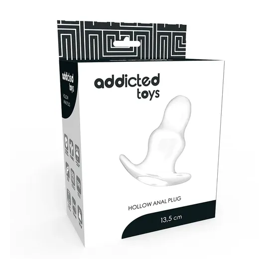 Addicted Toys Großer Analdehner Doppelring Tunnel 13 cm transparent TPE - Gesamtansicht