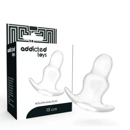 Dilatatore anale progressivo Addicted Toys doppio anello 5cm 7cm trasparente TPE