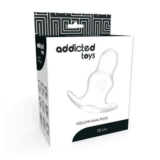 Dilatateur anal progressif Addicted Toys double anneau 5cm 7cm transparent TPE