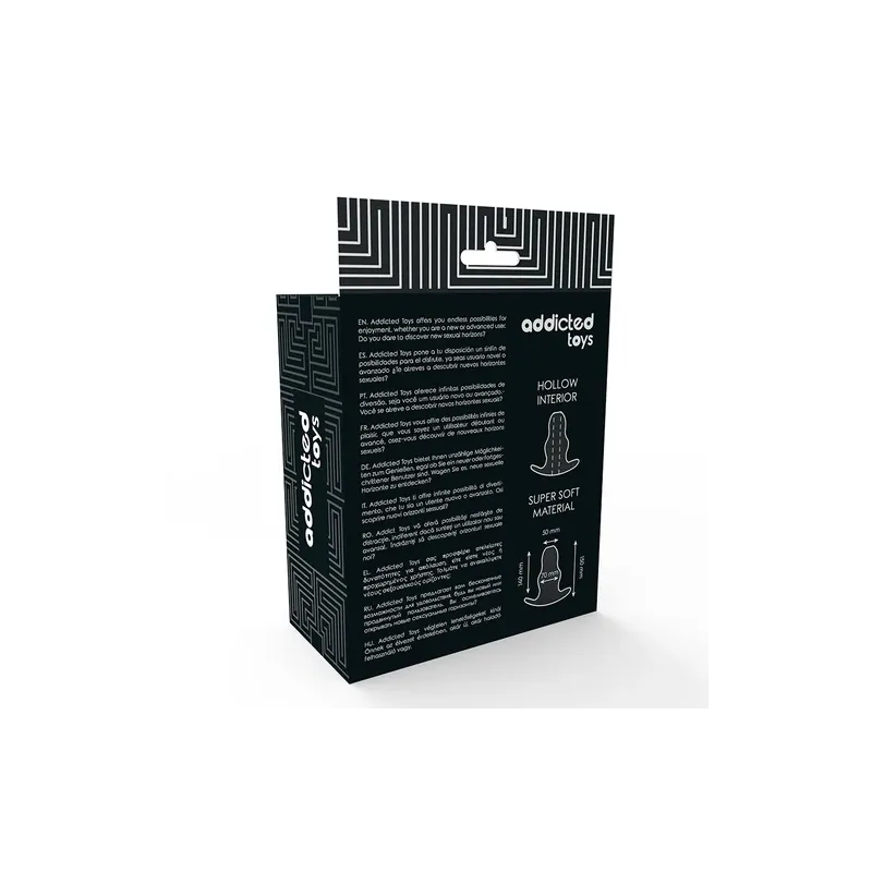 Dilatatore anale progressivo Addicted Toys doppio anello 5cm 7cm trasparente TPE