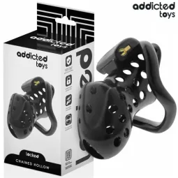 Cage de chasteté enchaînée Addicted Toys Locked 10,5 cm vue avant