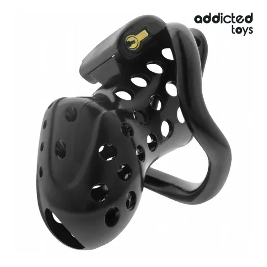 Gabbia di castità incatenata Addicted Toys Locked 10,5 cm vista anteriore