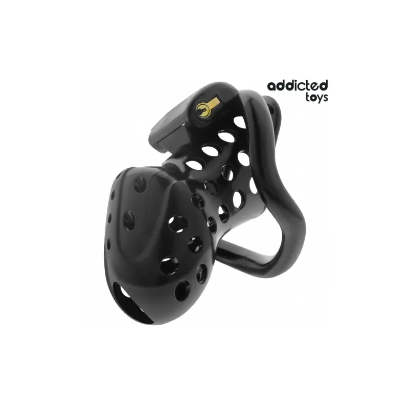 Addicted Toys Locked verschlossener Keuschheitskäfig 10,5 cm Vorderansicht