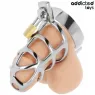 Jaula de castidad metal plateado Addicted Toys Locked talla M - vista general con candado" }, { "id_image": 1818, "fr": "Gros pl