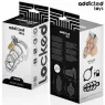 Gabbia di castità metallo argento Addicted Toys Locked taglia S con lucchetto e chiavi