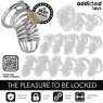 Jaula de castidad metálica Addicted Toys Locked Iron Cell talla S anillo 40mm con cerradura y llaves - control seguro