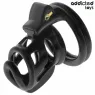 Cage de chasteté en métal Addicted Toys Locked taille M 8,5 cm avec serrure et clés, anneau pubien inclus