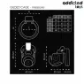 Jaula de castidad de metal Addicted Toys Locked talla M 8,5 cm con cerradura y llaves, anillo púbico incluido