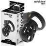 Leiser Keuschheitskäfig 7,5 cm ADDICTED TOYS LOCKED – Gesamtansicht schwarz