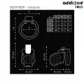 Silent chastity cage 7.5 cm ADDICTED TOYS LOCKED – black overall view