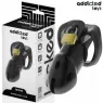 Keuschheitskäfig ADDICTED TOYS LOCKED Unbroken Den 9,8 cm mit Schloss und 3 Ringen aus medizinischem ABS