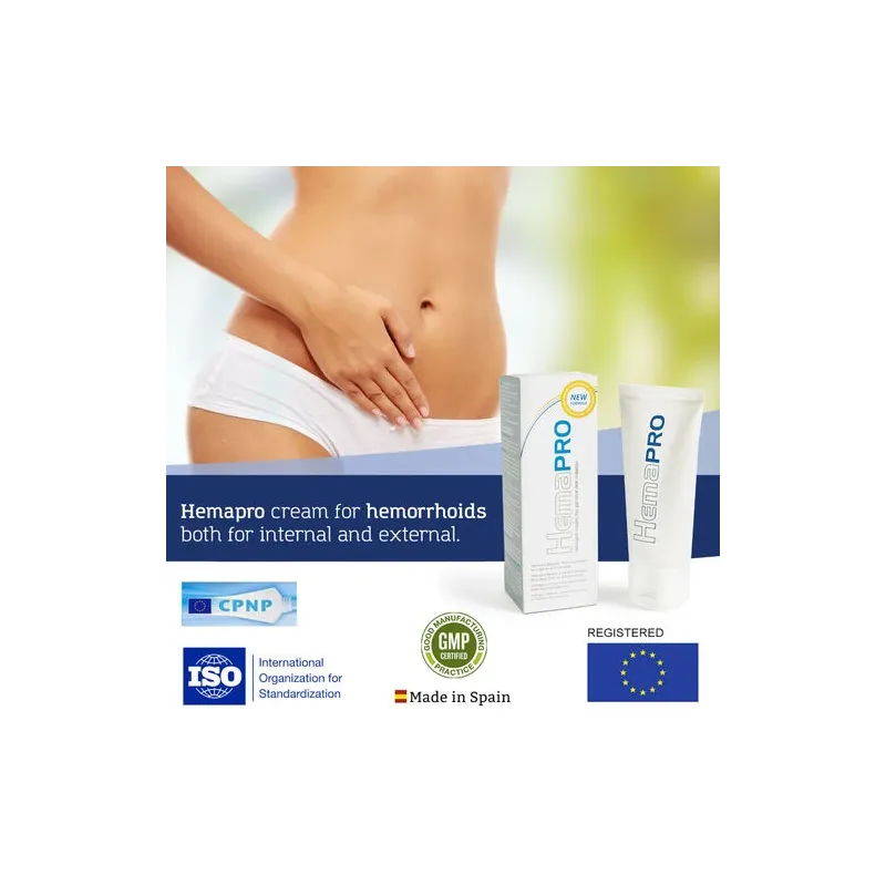 Hemapro 500 Cosmetics hemorrhoid cream 75 ml - white tube for external hemorrhoid relief