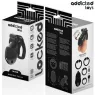 Cage de chasteté Midnight Cell ADDICTED TOYS LOCKED taille M avec serrure et bagues ajustables